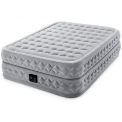Кровать надувная 152×203×51 см, встроенный насос 220 В, двуспальная, INTEX 64490/64464