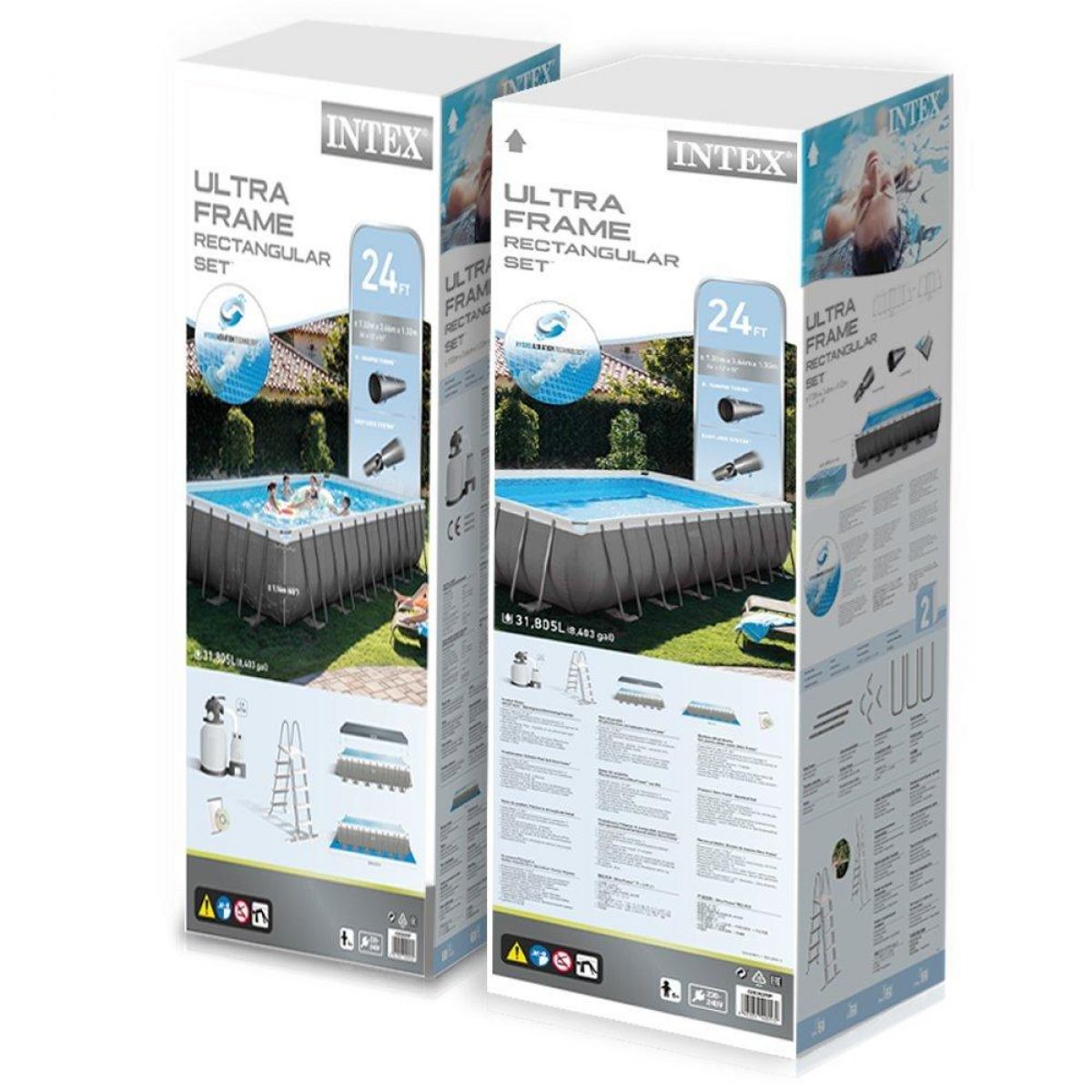 Бассейн каркасный 732х366х132 см, с аксессуарами, прямоугольный, INTEX, 26364NP Бассейн каркасный 732х366х132 см, с аксессуарами, прямоугольный, INTEX, 26364NP