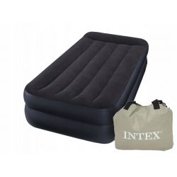 Надувная кровать 99x191x42 см с насосом 220В, одноместная, INTEX 64122