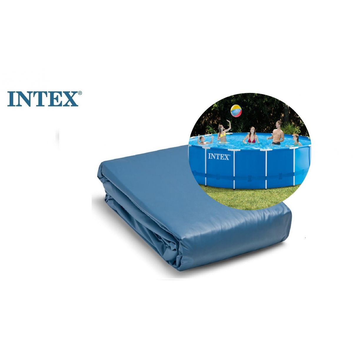 Чашковый пакет 5,49х1,22 м для каркасного бассейна Metal Frame INTEX 12133 Чашковый пакет 5,49х1,22 м для каркасного бассейна Metal Frame INTEX 12133