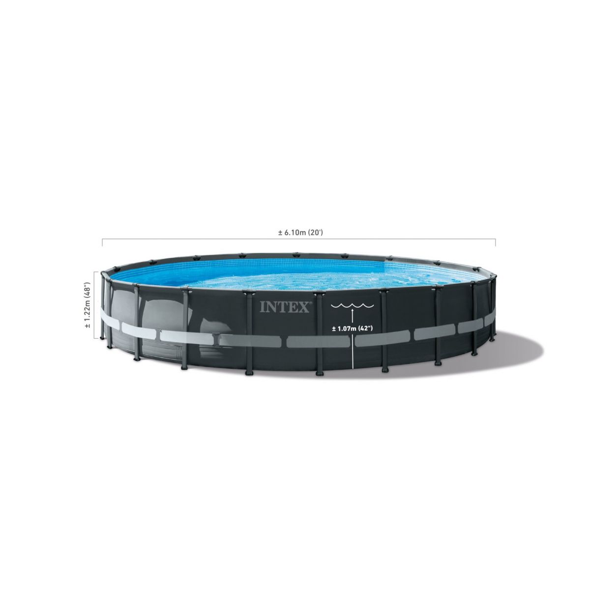 Каркасный бассейн 610х122 см с аксессуарами INTEX 26334NP Каркасный бассейн 610х122 см с аксессуарами INTEX 26334NP